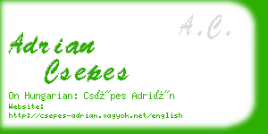 adrian csepes business card